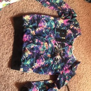 Pink off shoulder sweatshirt